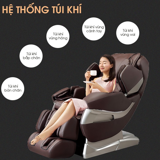 Ghế massage toàn thân OTO STACK SK-01 (coffee)